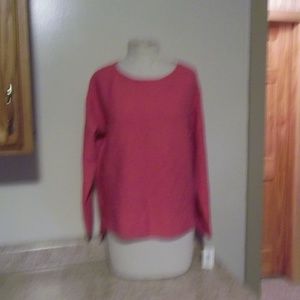 NWT STYLE & CO BOATNECK SWEATER BERRY PUNCH SZ XS